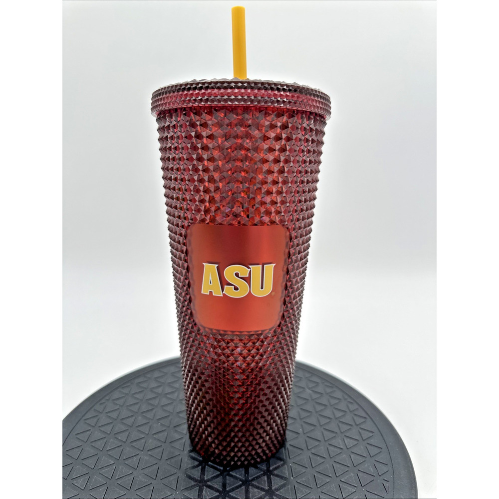Starbucks 2022 Maroon ASU Studded Tumbler NEW